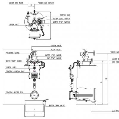 MÁY HOÁ HƠI 400KG/H KEV-400